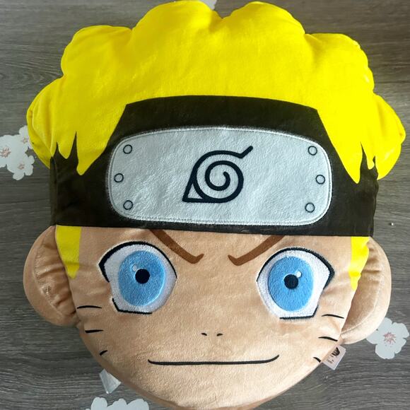 Club Mocchi- Mocchi- Naruto Shippuden Naruto Mega Plush Character Pillow EUC - Picture 1 of 5